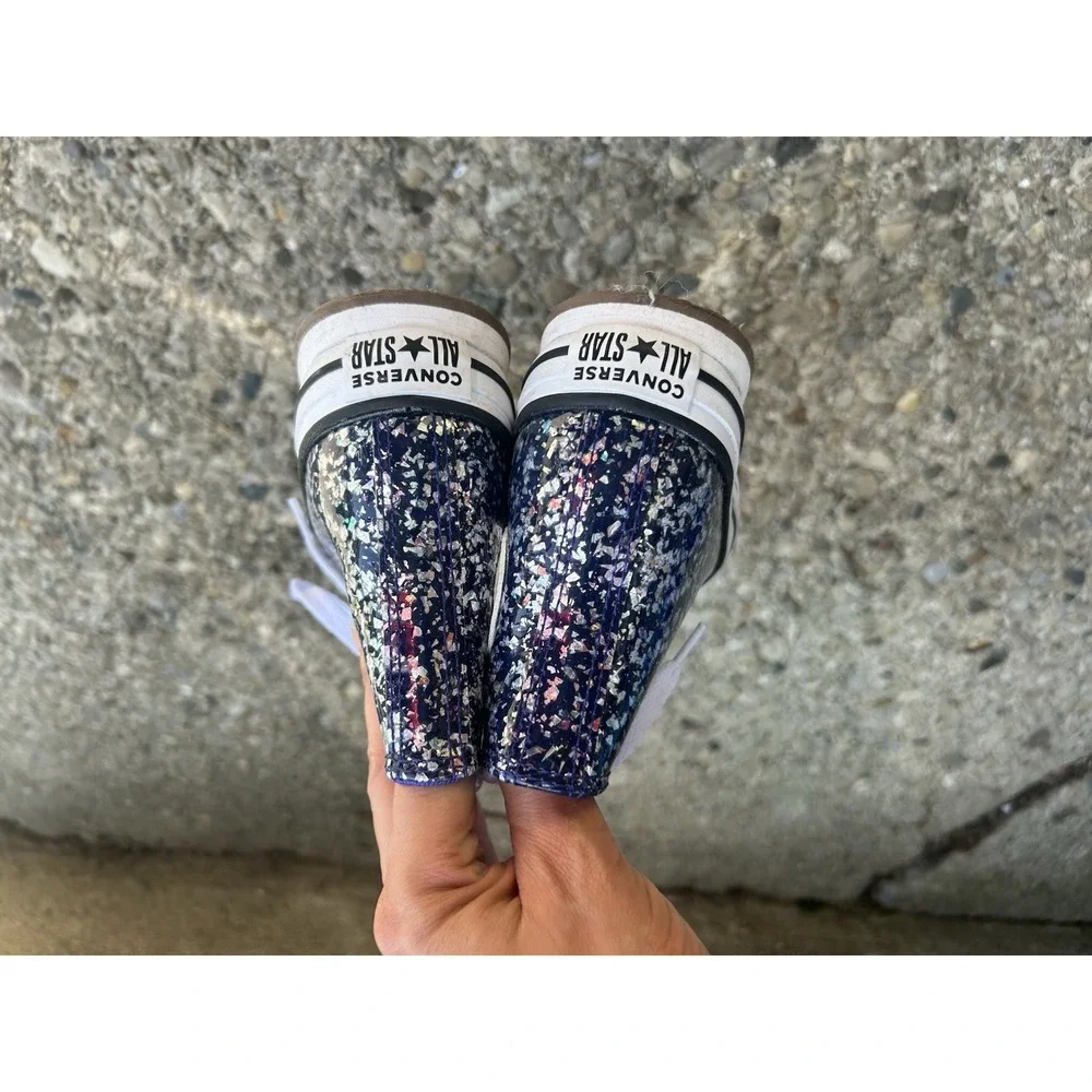 Converse Chuck Taylor All Star Youth 1 Glitter Confetti High Top Platform